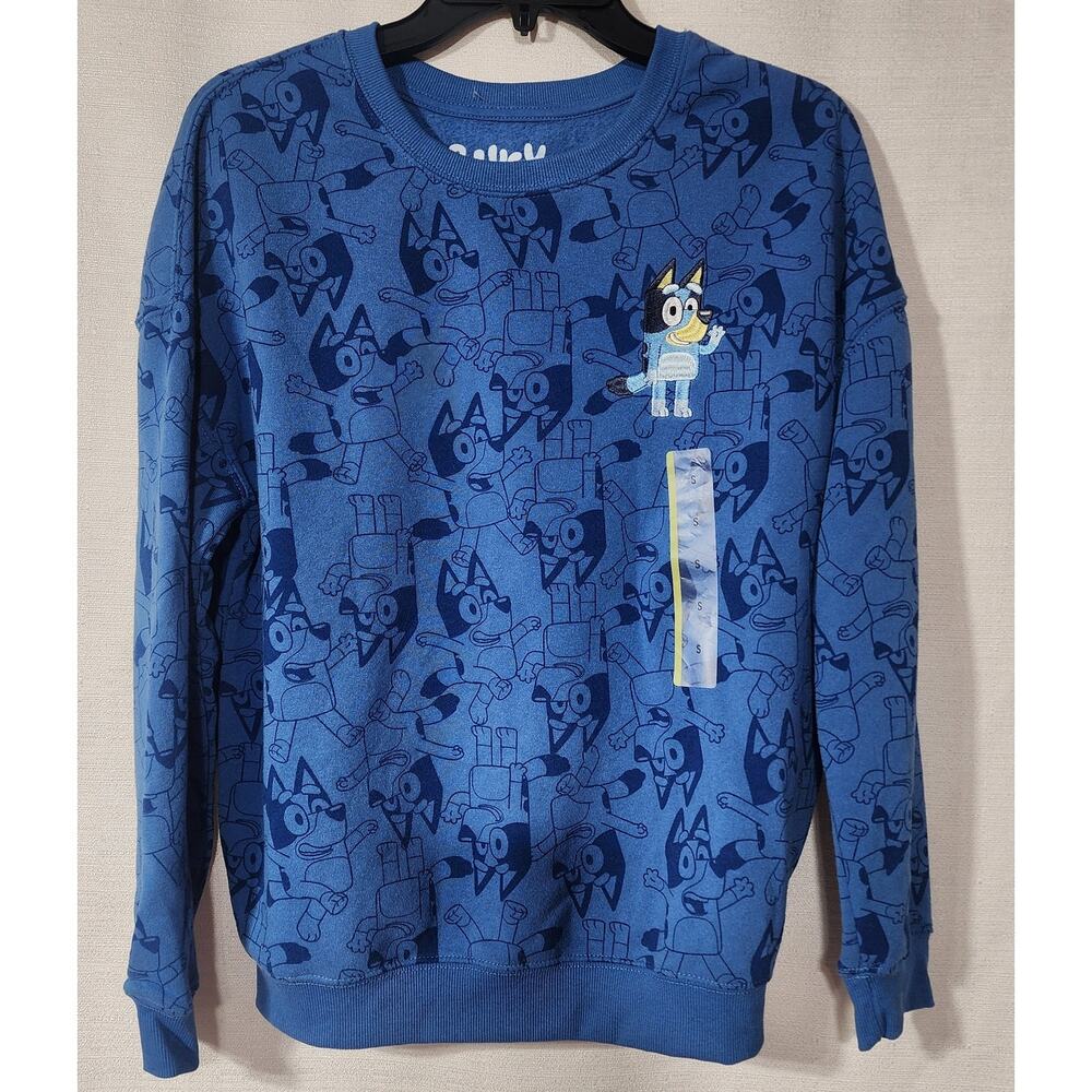 Bluey blue sweatshirt women's Small